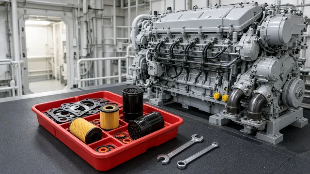 Mitsubishi S12A2 marine engine maintenance and service information