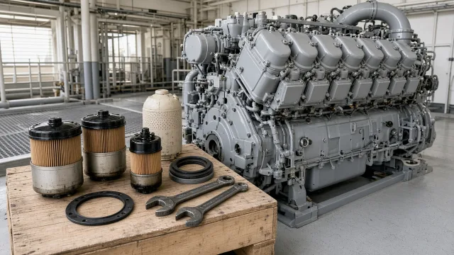 Mitsubishi S16R marine engine maintenance and service information