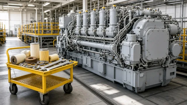Mitsubishi S16U marine engine maintenance and service information
