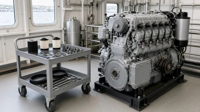 Mitsubishi S4S marine engine maintenance and service information