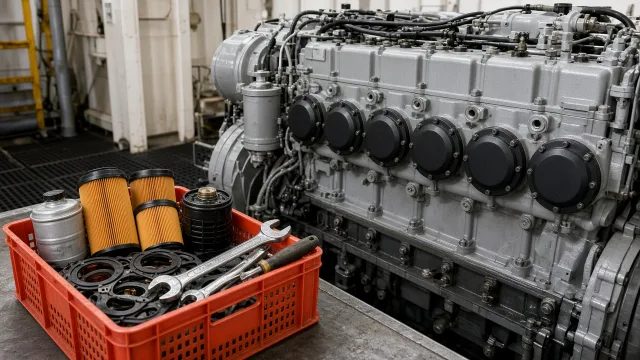 Mitsubishi S6A3 marine engine maintenance and service information