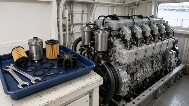 Mitsubishi S6B3 marine engine maintenance and service information