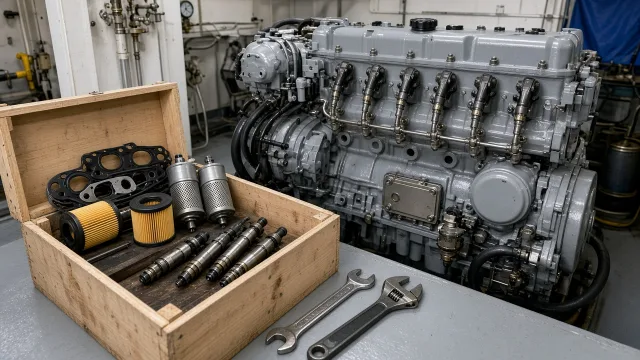 Mitsubishi S6S marine engine maintenance and service information