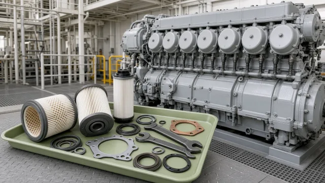 Mitsubishi S6U marine engine maintenance and service information