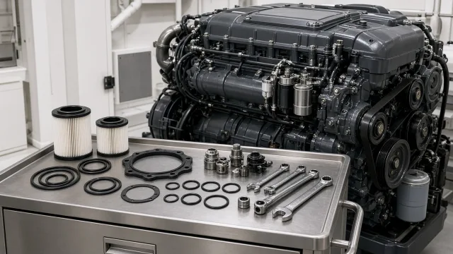 MTU 10V 2000 M96L marine engine parts — maintenance & spare parts guide