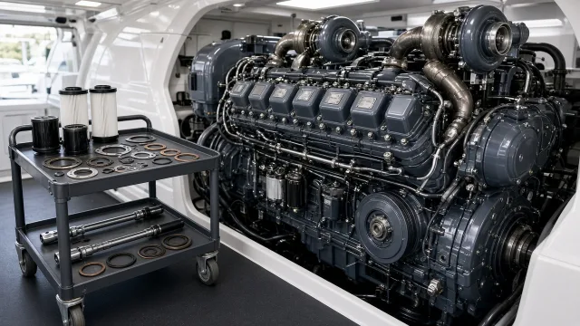 MTU 12V 4000 M73 marine engine parts — maintenance & spare parts guide
