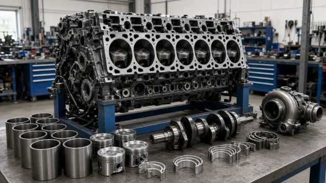 MTU 12V 4000 M73 marine engine parts — overhaul & major parts guide