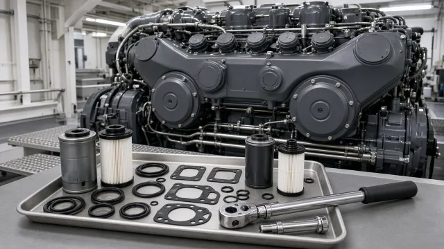 MTU 12V 4000 M93 marine engine parts — maintenance & spare parts guide
