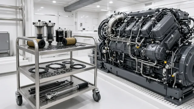 MTU 16V 2000 M96L marine engine parts — maintenance & spare parts guide