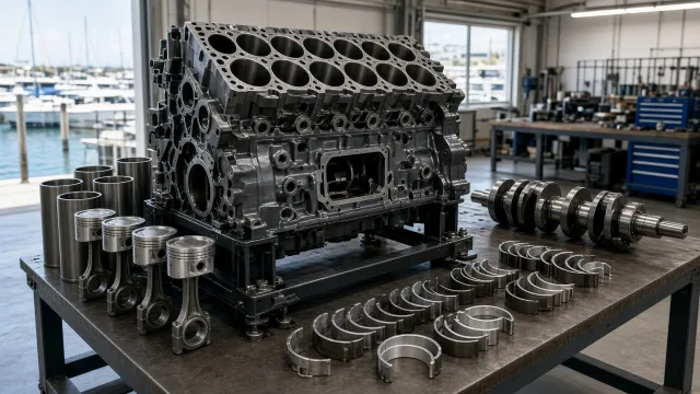 MTU 20V 4000 M05 marine engine parts — overhaul & major parts guide