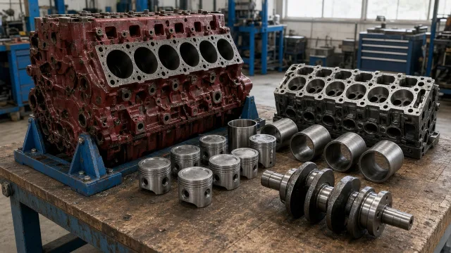 Scania D8 / DS8 / D9 / D11 / DS14 marine engine parts — overhaul & major parts guide