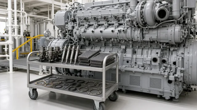 Wärtsilä 46TS-DF marine engine maintenance and service information