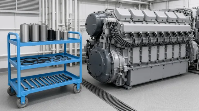 Wärtsilä 8L20 marine engine maintenance and service information