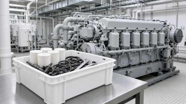 Wärtsilä 8L20DF marine engine maintenance and service information