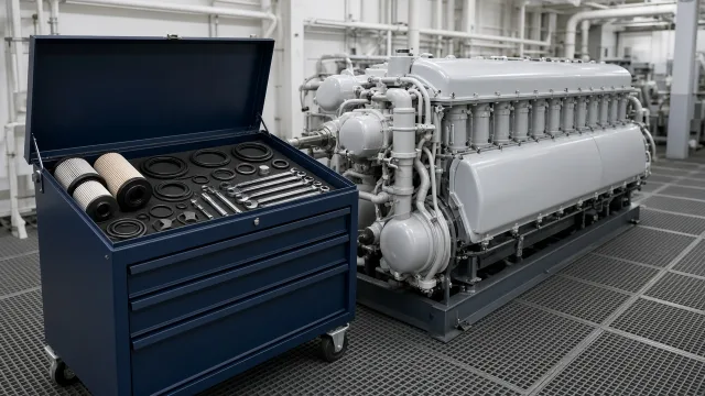 Wärtsilä 8L25DF marine engine maintenance and service information