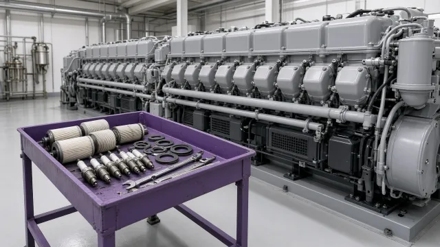 Wärtsilä 9L25DF marine engine maintenance and service information
