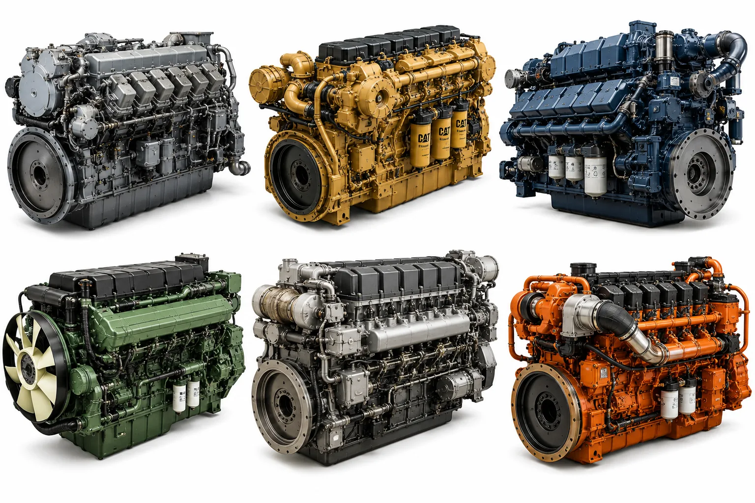 Complete commercial marine diesel engines, propulsion units, and auxiliary generator sets by Alfa Marine.