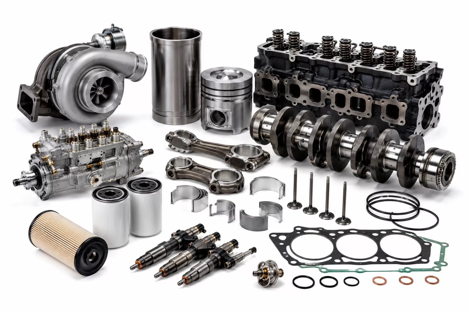 Marine engine parts and replacement spare parts for marine diesel engines