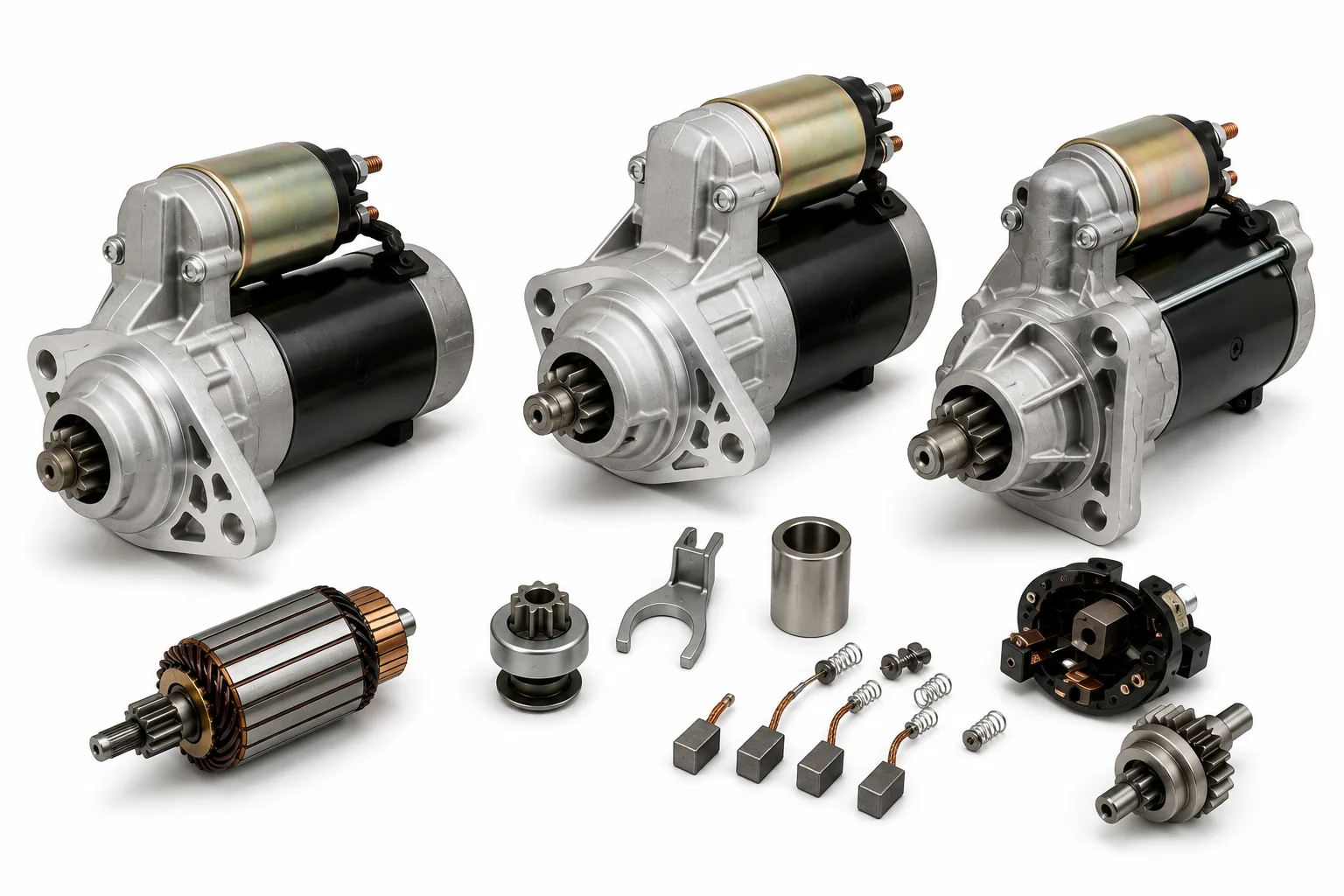 High-torque marine engine electric starter motors and heavy-duty cranking systems by Alfa Marine.