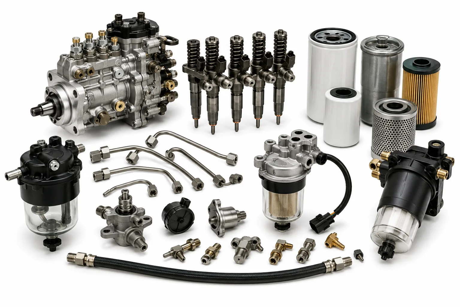 Marine primary and secondary fuel filters, water separators, and fuel filtration elements by Alfa Marine.