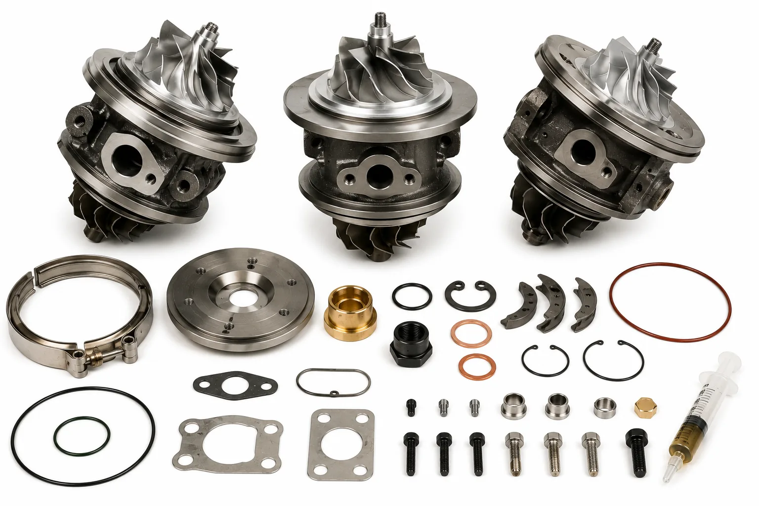 High-precision marine diesel turbocharger cartridges, balancing CHRA cores, and replacement center sections by Alfa Marine Spare Parts.