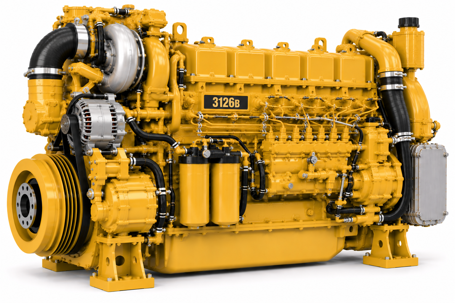 Caterpillar 3126B marine engine for spare parts, maintenance and overhaul applications