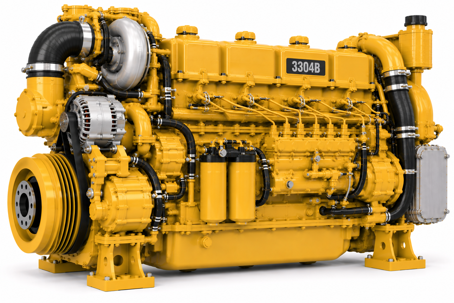 Caterpillar 3304B marine engine for spare parts, maintenance and overhaul applications