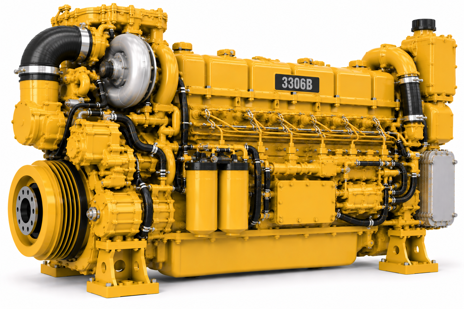 Caterpillar 3306B marine engine for spare parts, maintenance and overhaul applications