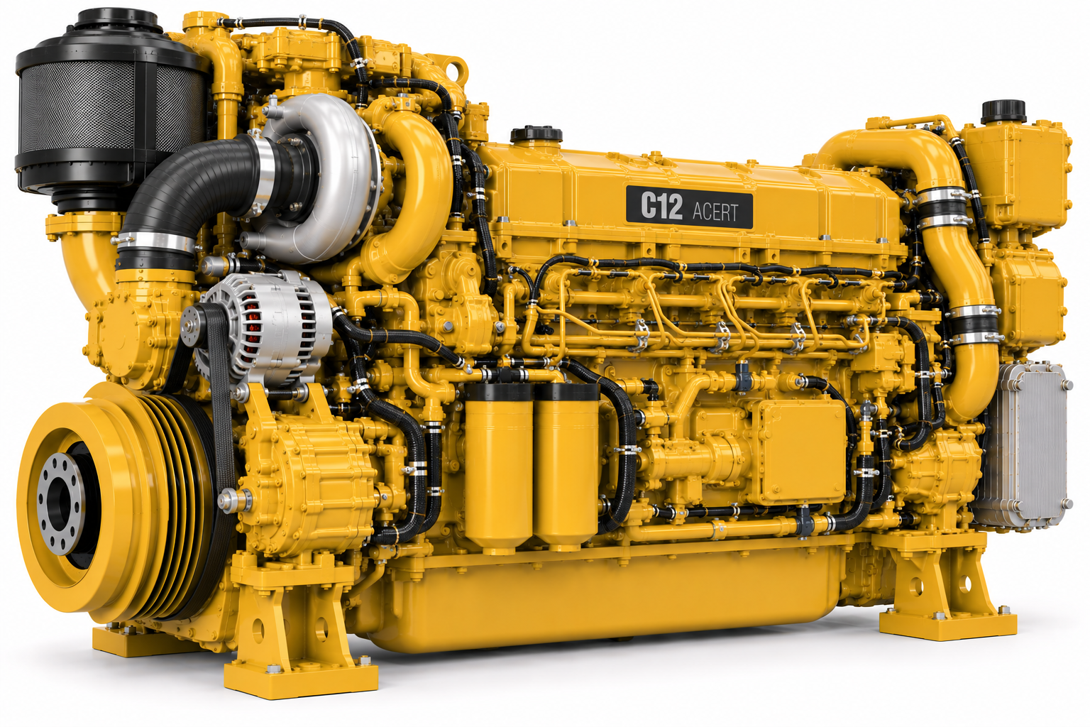 Caterpillar C12 ACERT marine engine for spare parts, maintenance and overhaul applications