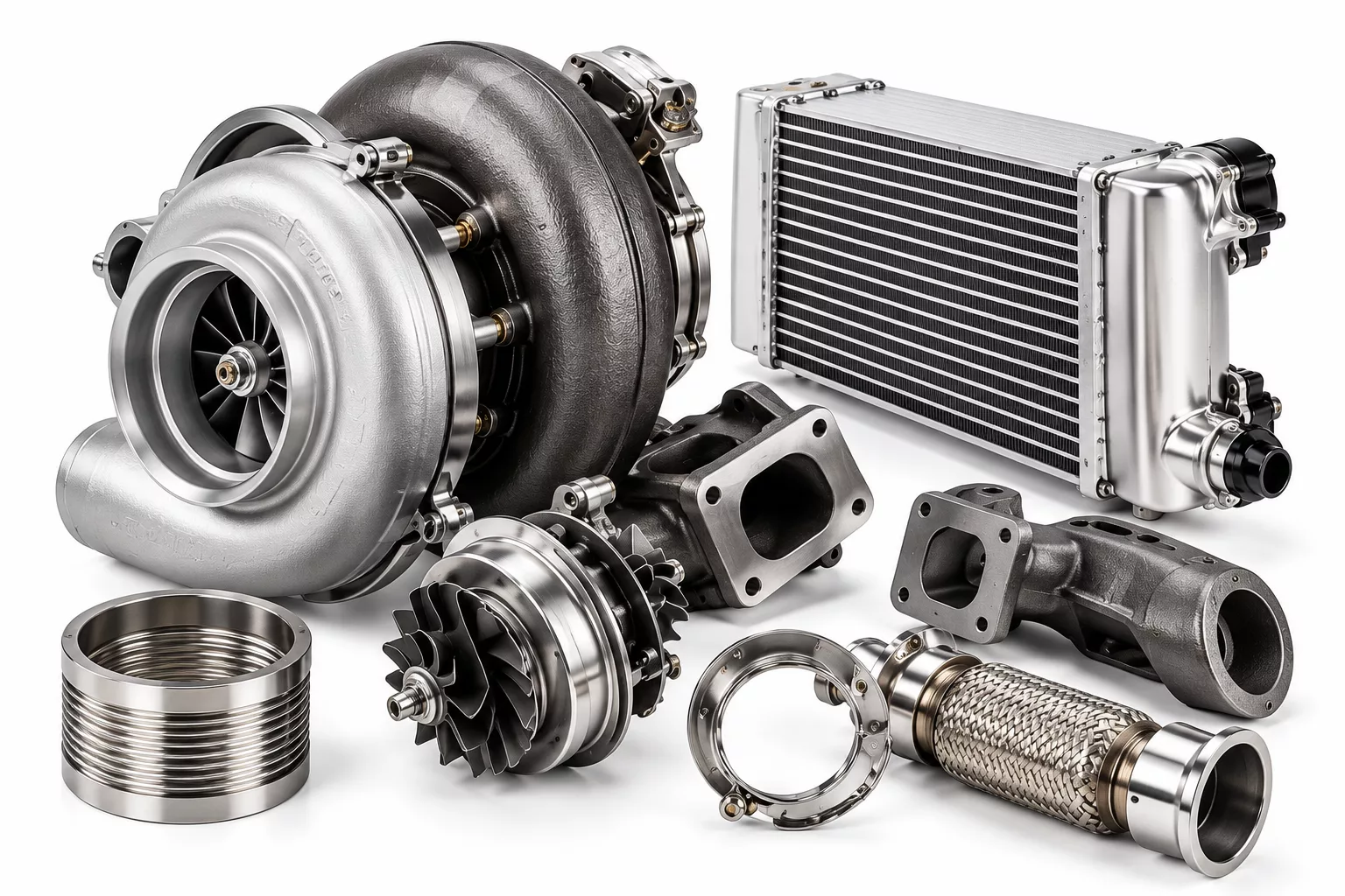 Caterpillar marine turbocharger and intercooler replacement parts