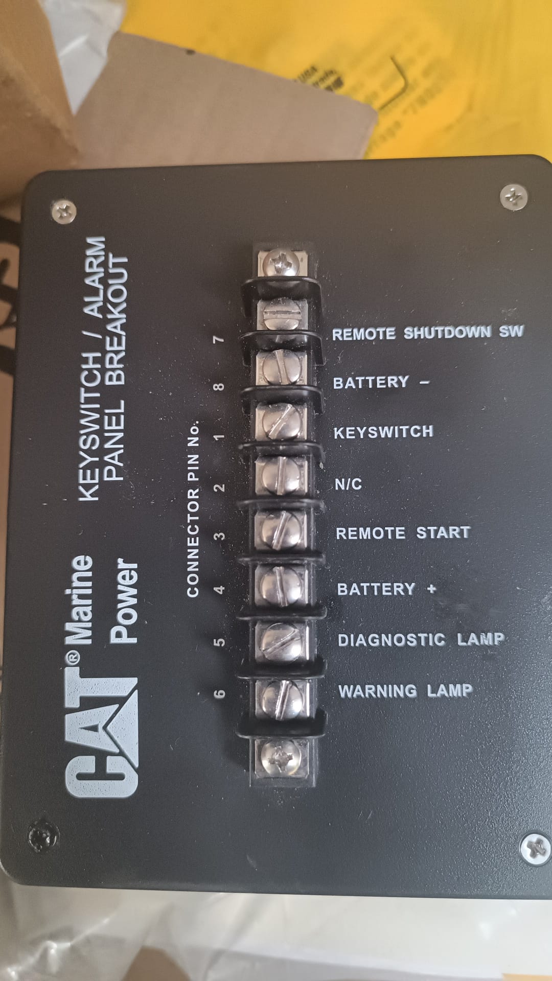 Caterpillar MARINE ENGINE 226-3423 KEYSWITCH / ALARM BREAK OUT